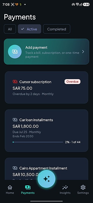 Floosy payment commitments